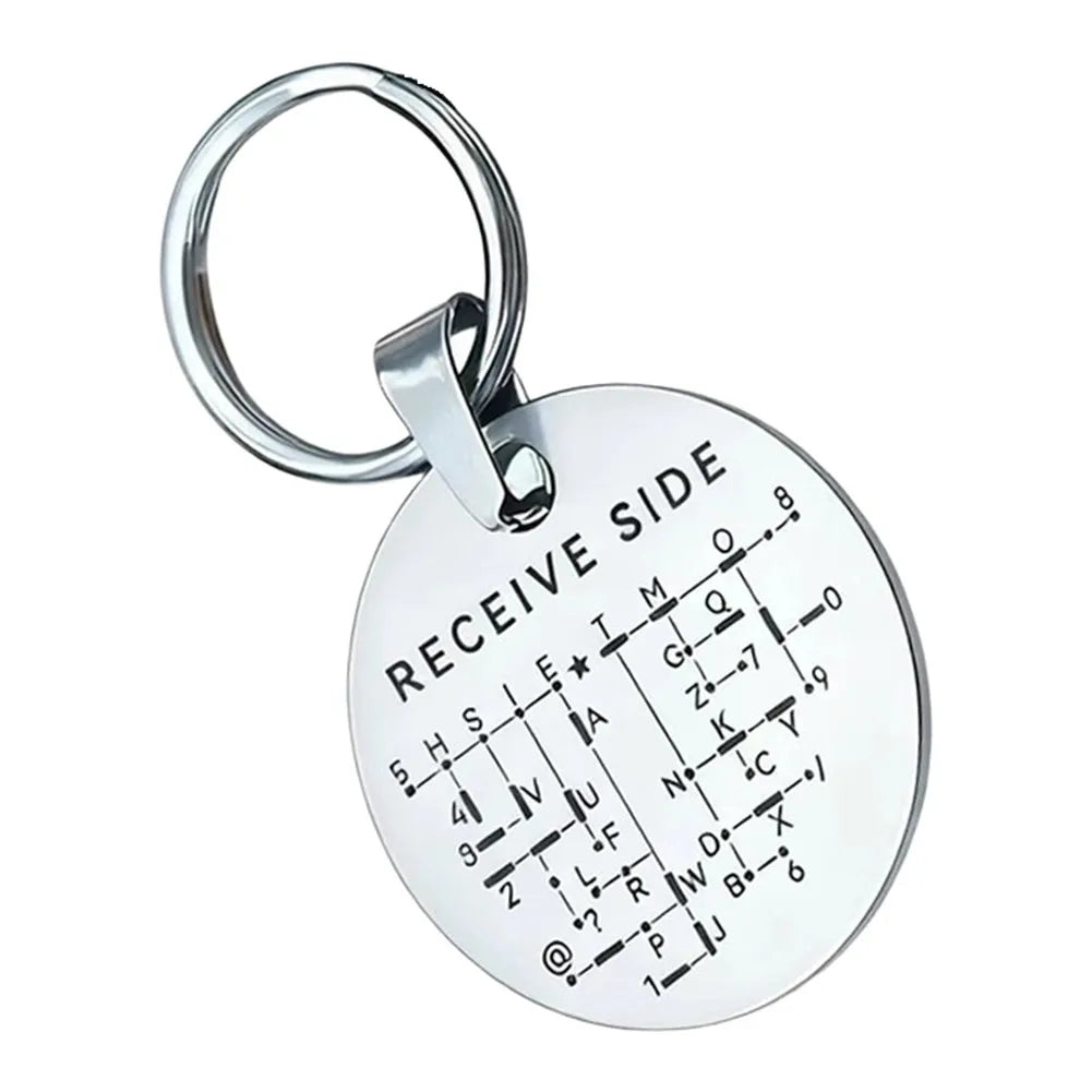 Morse Code Practice Keychain Coin - Amateur Radio CW Training and Transmission Practice Tool