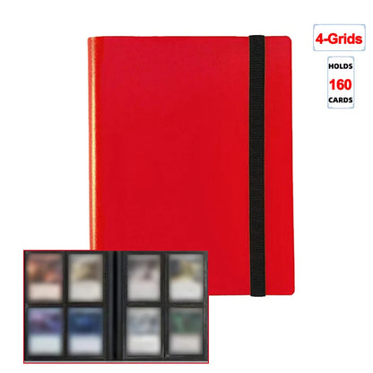 Trading Card Binder - 160/360/480 Capacity Side-Loading PP Card Holder Album for Gaming Cards