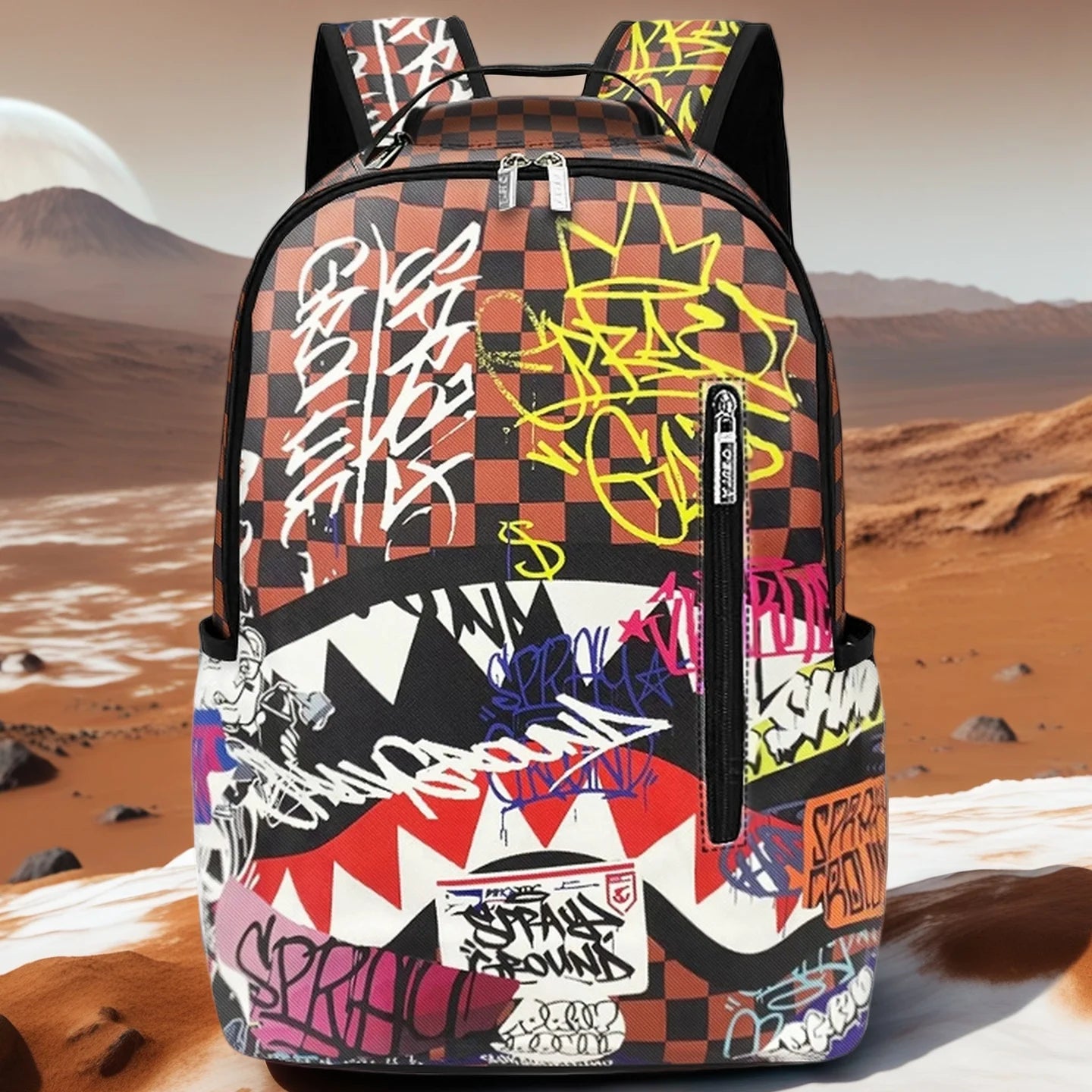 Trendy Shark Mouth Backpack for Men & Women – Large Capacity Laptop Travel & Commuter Bag, Stylish Gift for Kids & Adults