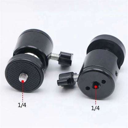 1/4" Metal Fill Light Bracket – Camera Extension Mount for Flash, Mobile Phone, Selfie Stick & Video Equipment