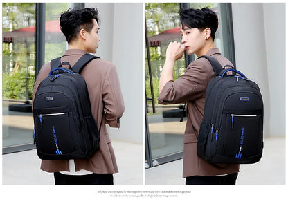 Men’s Oxford Waterproof Backpack – Business Laptop Rucksack for Travel, Work & High School Students