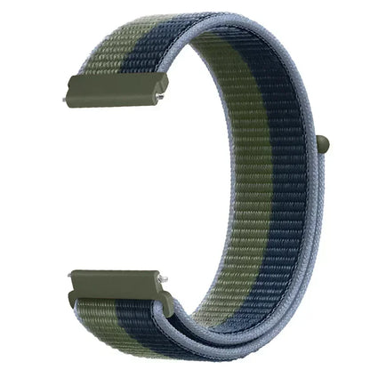 22mm Sport Nylon Loop Watch Band – Breathable Replacement Wristband for NORTH EDGE APACHE-46 Smartwatch, Durable Adjustable Strap
