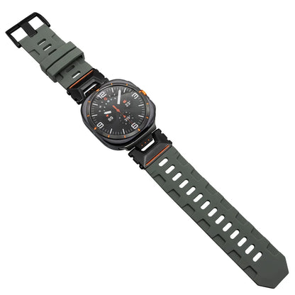 Soft Silicone Luxury Sport Strap for Samsung Galaxy Watch Ultra 47mm — No-Gap Curved End Band for Men