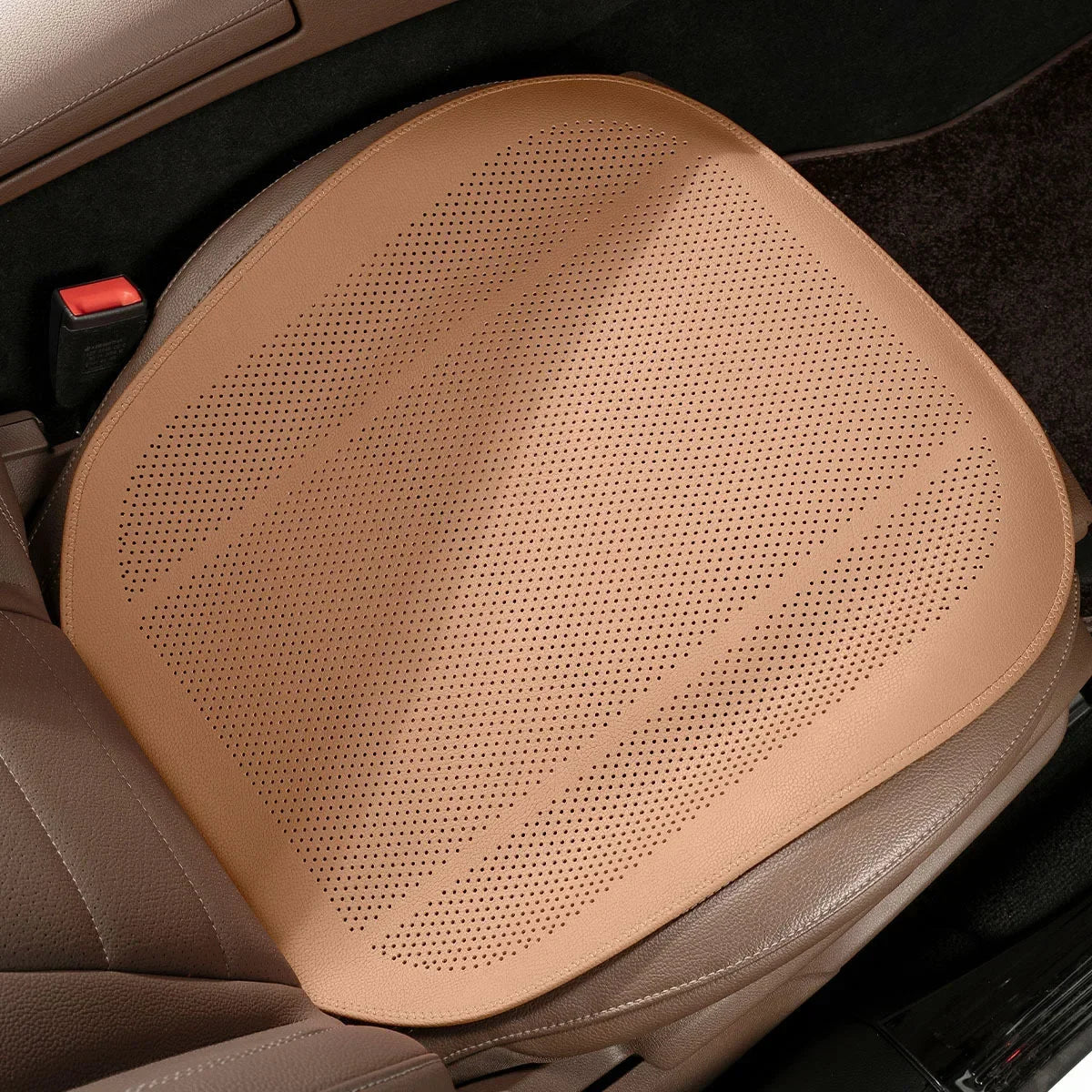 Universal Car Seat Cushion Cover - Four-Season Breathable Ventilated Half-Cover Seat Pad Set for Front or Rear Seats