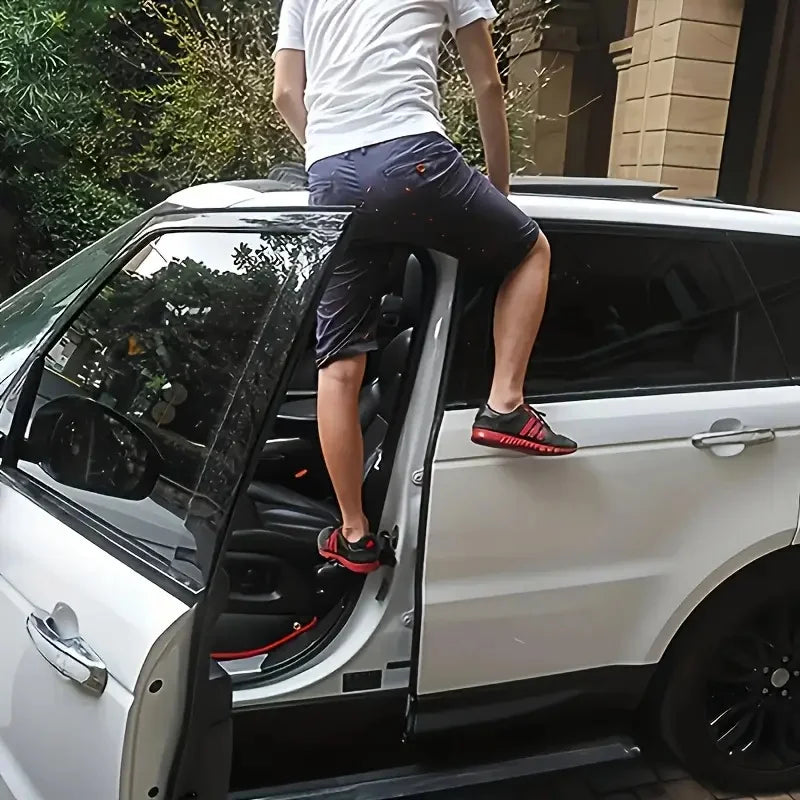 Foldable Car Door Step – Universal Heavy-Duty Metal Roof Access Assistant for Most Vehicles