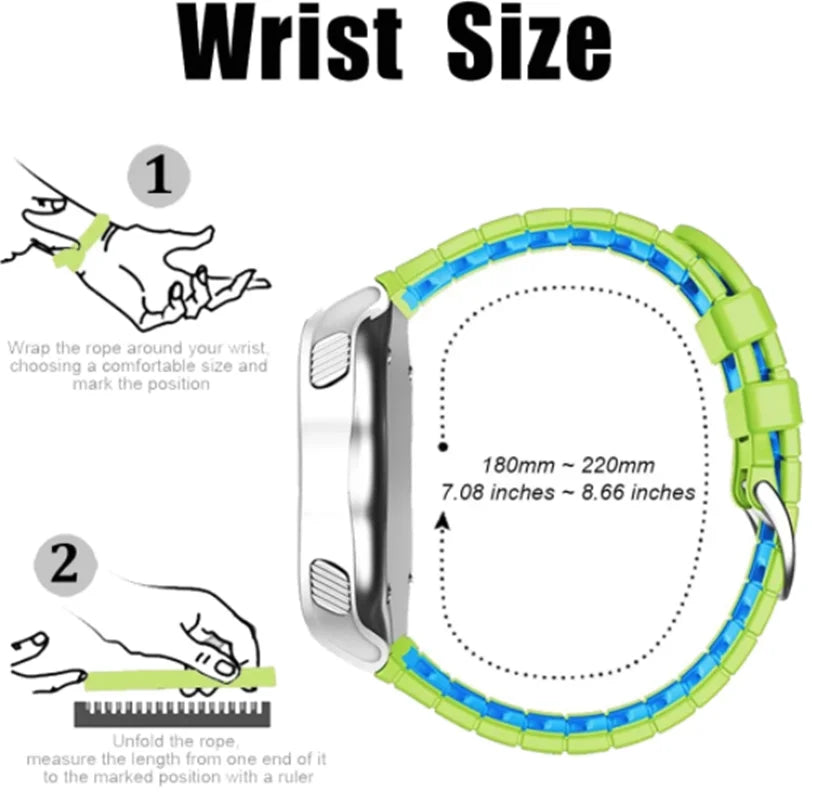 Garmin Forerunner 920XT Silicone Replacement Band - Soft Double-Color Rubber Sport Wrist Strap