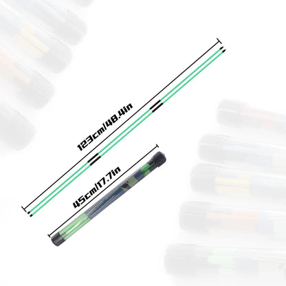 Golf Swing Training Alignment Sticks – 2 Sets 48” Collapsible Practice Rods in 5 Colors