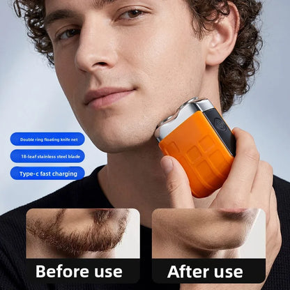 Mini Portable Electric Shaver - Multifunctional Automatic Men's Razor