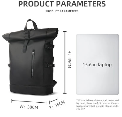 HK Expandable Travel Backpack for Men – Large Capacity Waterproof 15.6” Laptop Bag, Hiking Rucksack & Cycling Daypack with USB Port