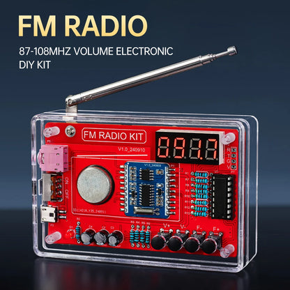 RDA5807 FM Radio DIY Soldering Kit - 87–108MHz Radio Project for STEM Education, School Teaching & Electronics Hobbyists