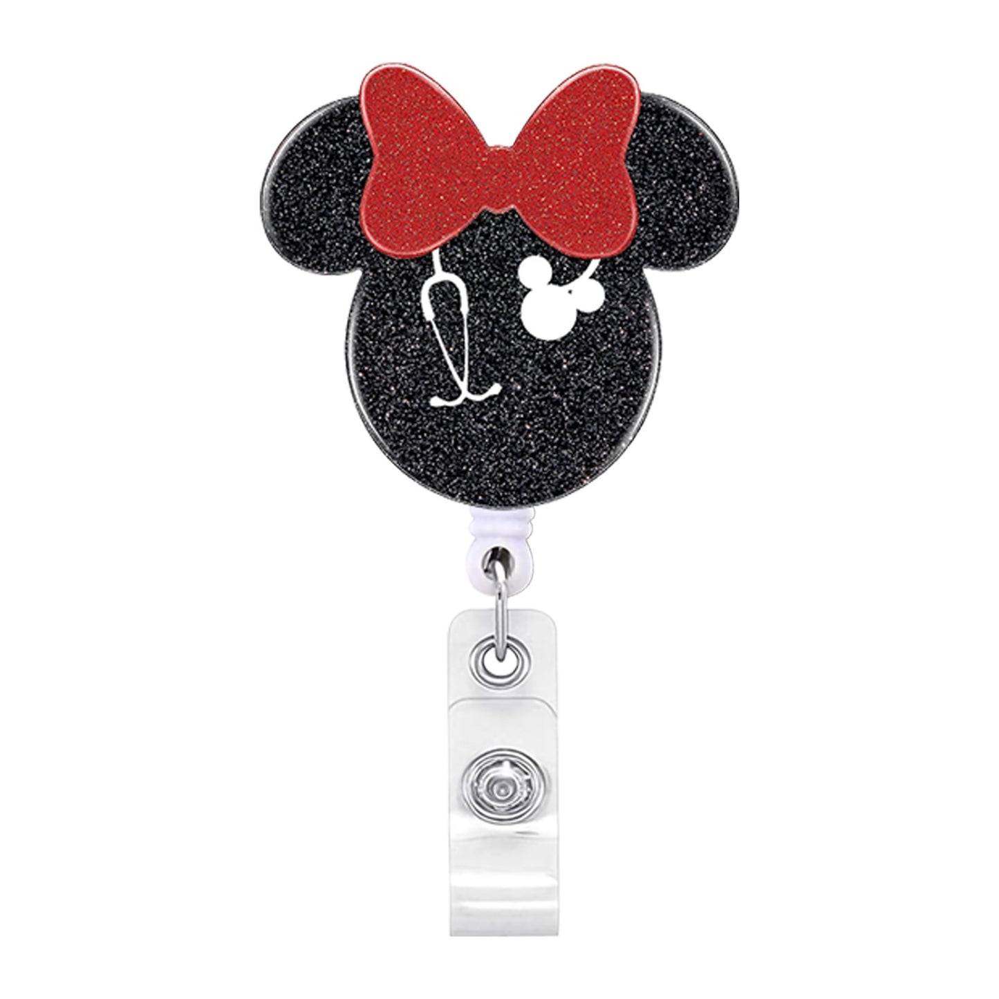 2023 Acrylic Retractable Nurse Badge Reel – Cute Anime Christmas ID Card & Key Holder Lanyard