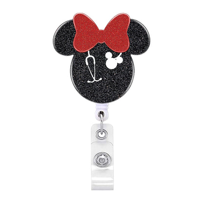 2023 Acrylic Retractable Nurse Badge Reel – Cute Anime Christmas ID Card & Key Holder Lanyard