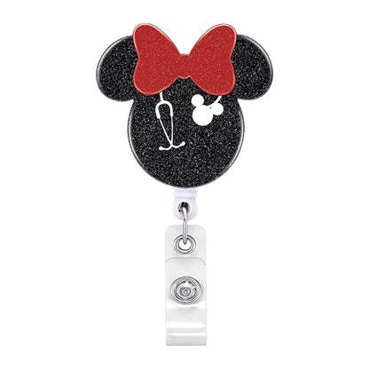 2023 Acrylic Retractable Nurse Badge Reel – Cute Anime Christmas ID Card & Key Holder Lanyard