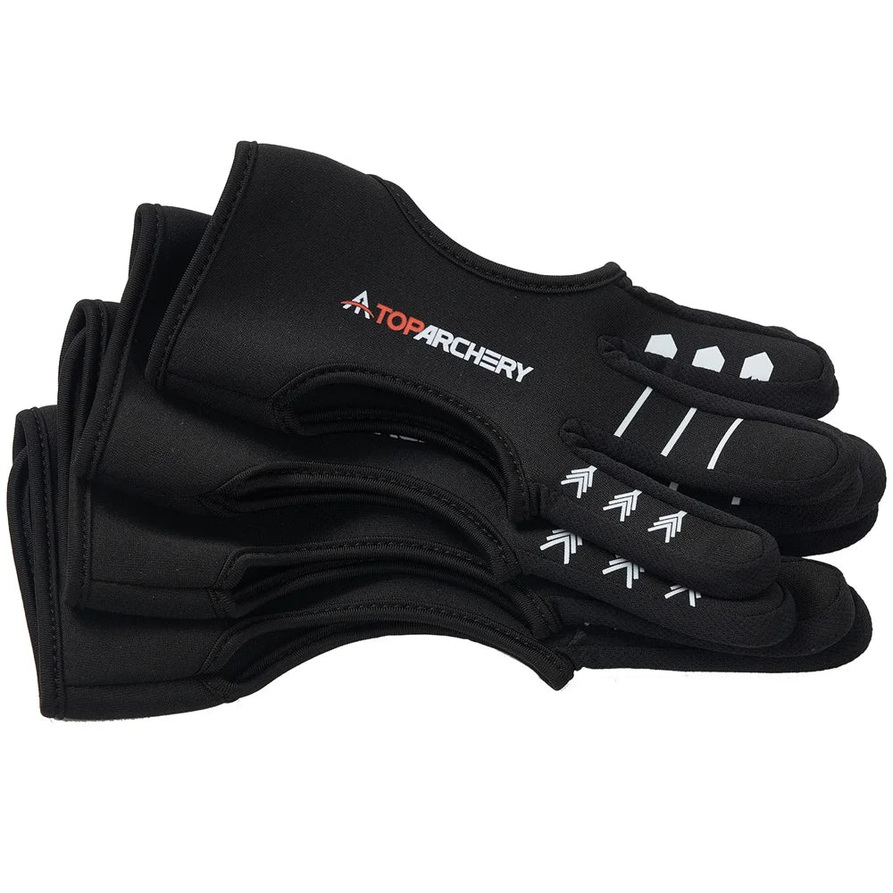 Archery Glove Three-Finger Guard – Shooting Gloves for Recurve Bow, Hunting & Beginners