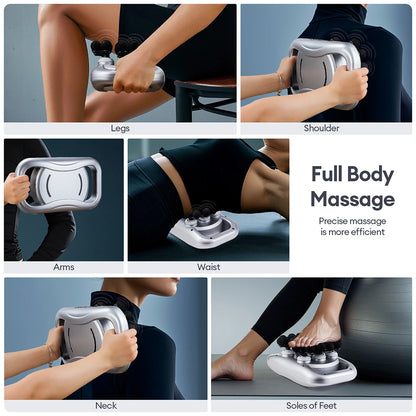48-Head Body Massage Gun — High-Frequency Vibration Fascia Massager for Neck, Back, Waist, Thigh & Shoulder Muscle Relief