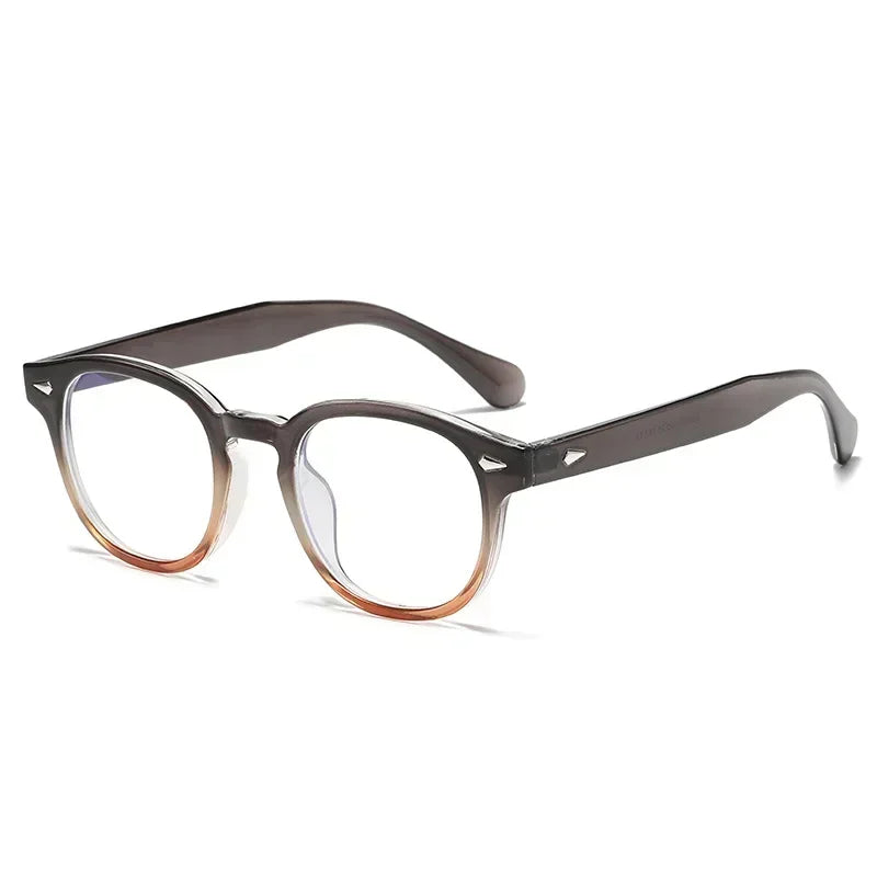 JNPCXI Retro Round Sunglasses – Punk Leopard Rivet Fashion Shades UV400 for Men & Women