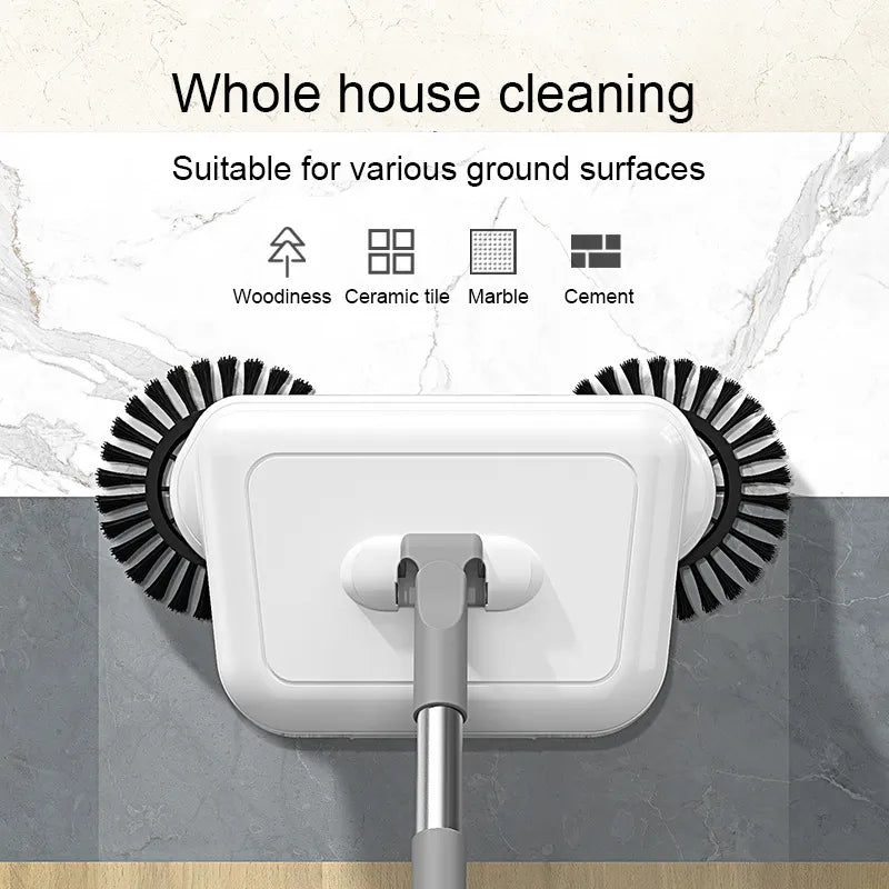 2-in-1 Hand Push Broom and Mop Combo Set - Household Dustpan and Broom for Floor Cleaning - Magic Sweeper Home Cleaning Tools
