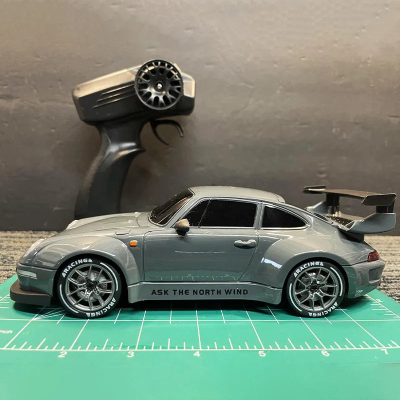 1:24 RC Drift Car - 20KM/H 4WD High Speed Remote Control Car with LED Lights & Extra Tires