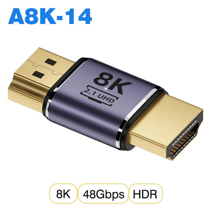 HDMI-Compatible Cable Adapter – Mini/Micro HDMI to HDMI 2.1 Converter, 48Gbps, 8K60Hz, 4K120Hz for PS4, PS5, Laptop, PC, Projector