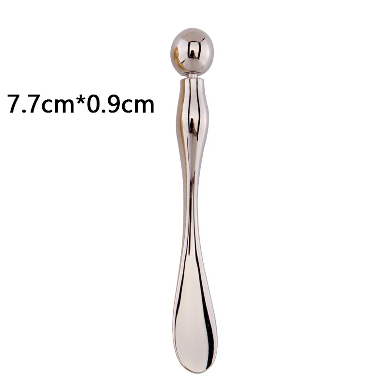 Metal Face Massage Stick — Anti-Wrinkle Eye Cream Applicator & Mask Mixing Spatula for Facial Care