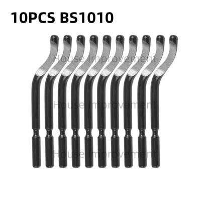 11-Piece Deburring Tool Set - High-Speed Steel Swivel Blades for Metal, Plastic, PVC, Copper, Aluminum & Resin