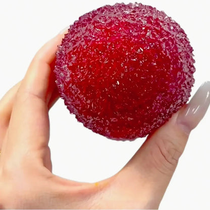 Lychee Shape Squishy Stress Relief Toy - Soft Fidget Squeeze Toy for Home & Office