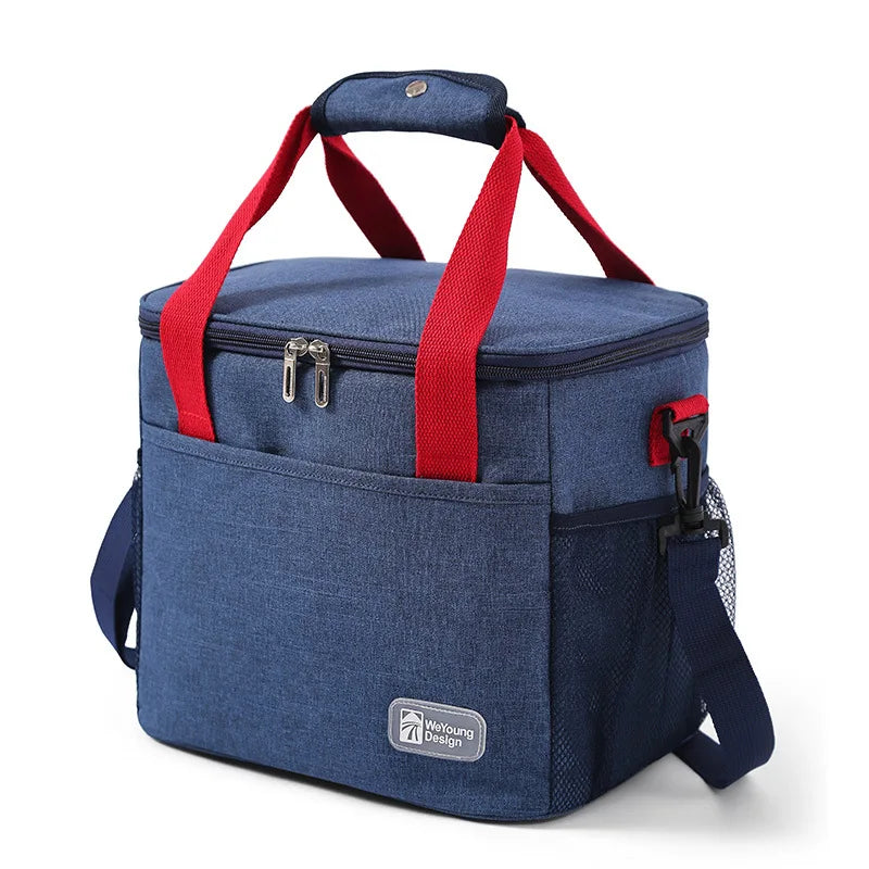 Large Capacity Thermal Insulation Lunch Bag – Oxford Cloth Food Storage Picnic Tote, Portable Cooler Box Bag
