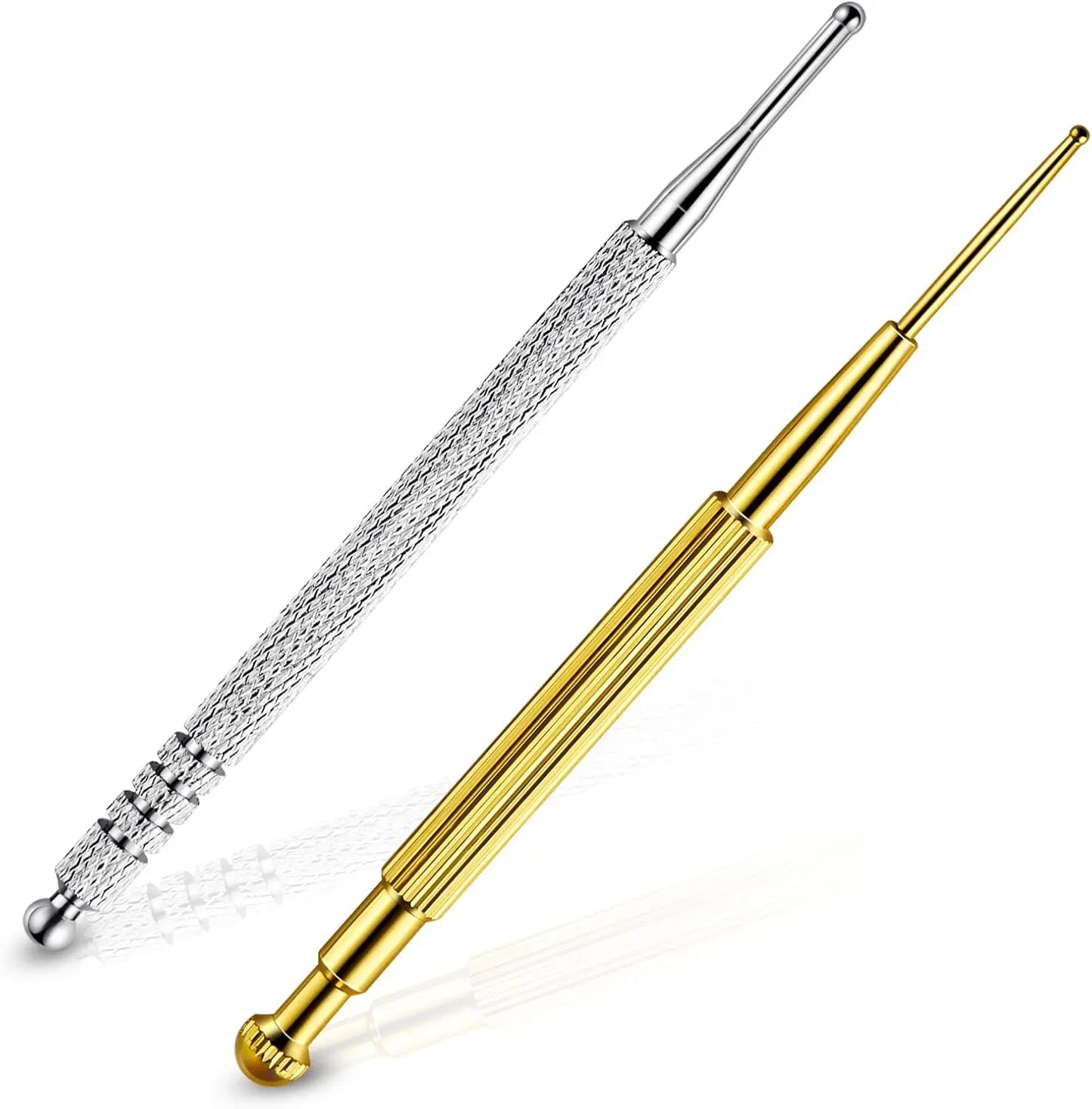 Facial Reflexology Massage Tool – Retractable Acupuncture Pen with Double-Headed Spring for Ear & Face Care