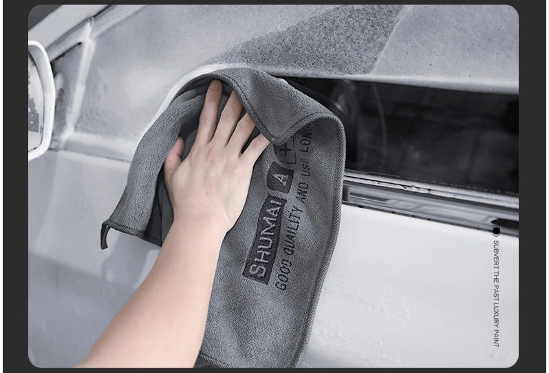 High-End Microfiber Car Wash Towel – Auto Cleaning, Drying & Detailing Cloth with Hemmed Edges for Car Care