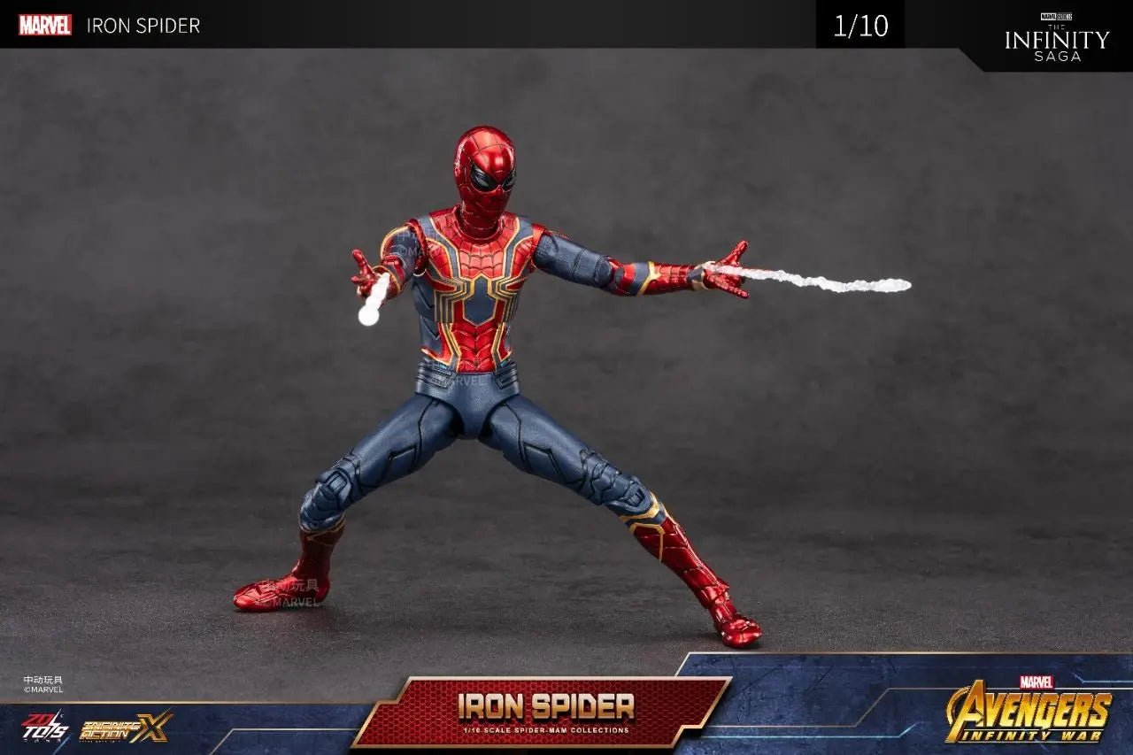 ZD Toys Spider-Man No Way Home 1/10 Action Figure – Peter Parker Gold Black Red Marvel Legends Collectible Toy