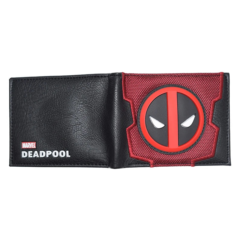 Marvel Comics Deadpool Wallet – PVC Short Purse with Coin Pocket for Men & Women