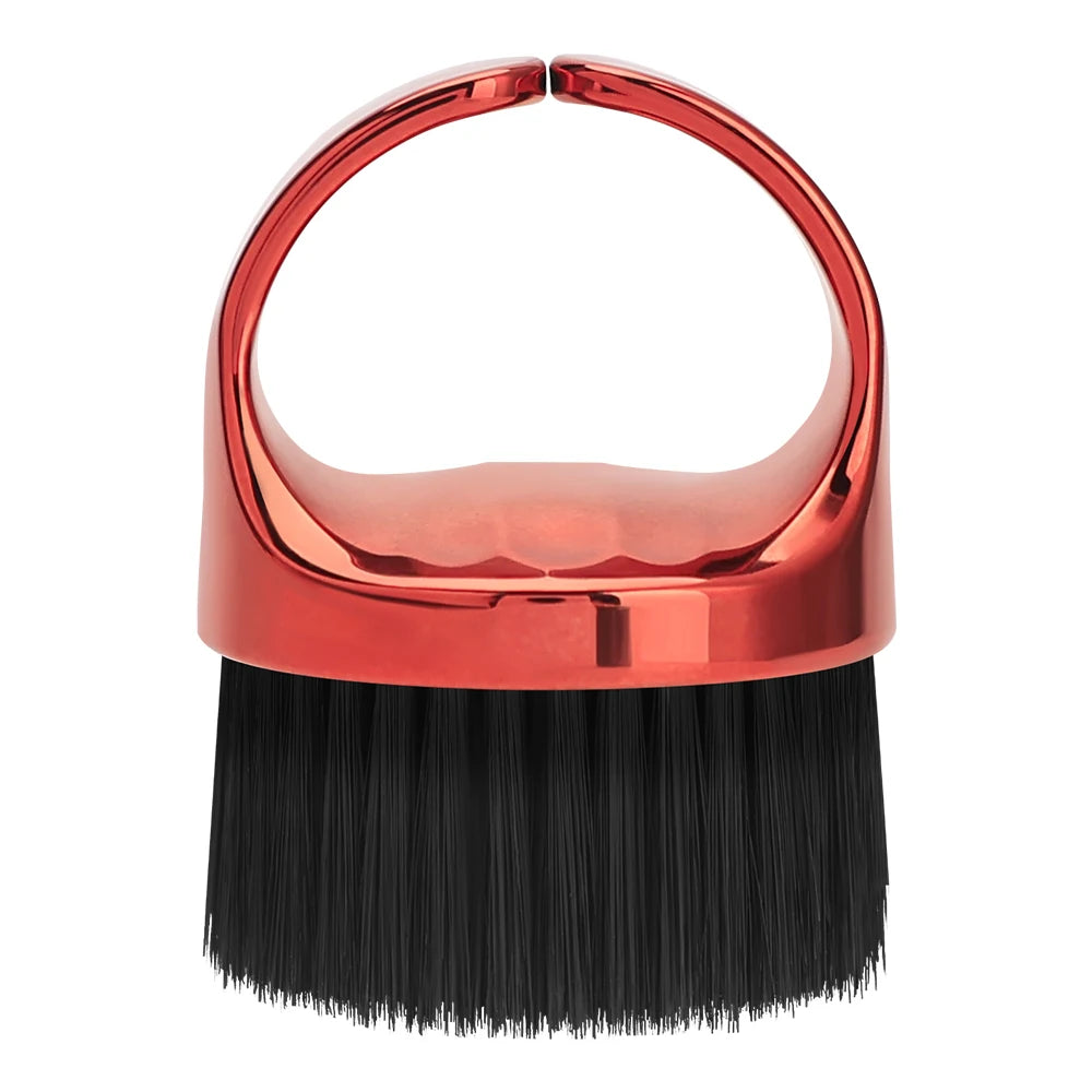 Ring Neck Hair Duster Brush - Soft Barber Hair Cutting Cleaning Brush for Removing Loose Hair & Salon Use