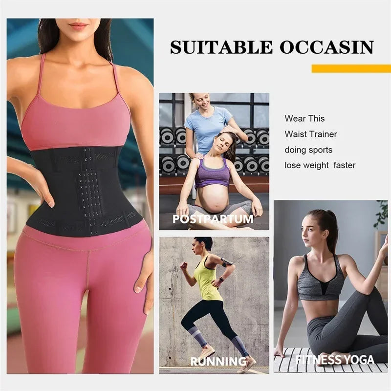 Women’s Waist Trainer – Tummy Control Slimming Body Shaper & Flat Belly Corset Belt