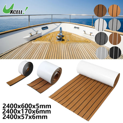 Uxcell EVA Foam Boat Flooring – Teak Foam Decking Marine Yacht Deck Mats (Multiple Sizes)