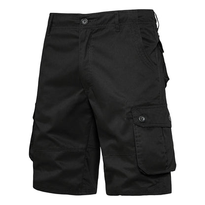 Men's Loose Multi-Pocket Cotton Shorts - Large Size Comfortable Summer Outdoor Casual & Beach Pants