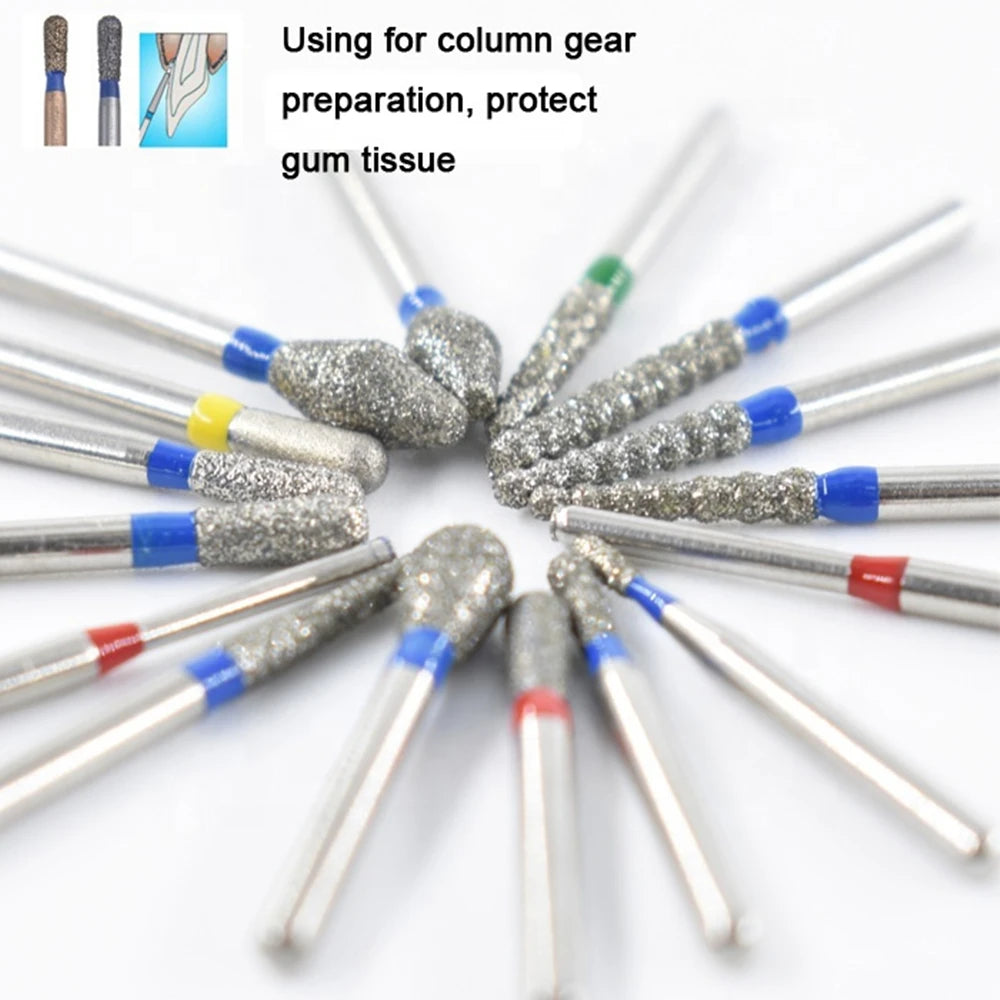 5pcs FG Dia 1.6mm Dental Drills – High-Speed Handpiece Diamond Burs for Teeth Whitening