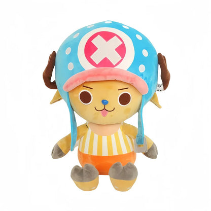 Japanese Anime One Piece Plush Toys — 25cm Luffy, Chopper, Ace & Roronoa Zoro Stuffed Dolls, Cute Cartoon Figure Kids Christmas Gift