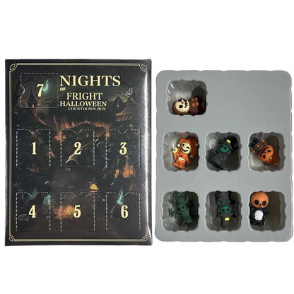 Halloween Advent Calendar - 7/15/31-Day Countdown with Collectible Eerie Figurines Gift Box