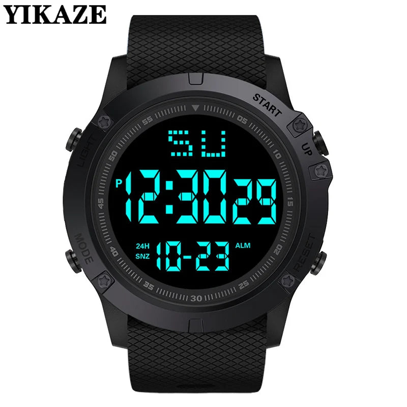 Men's Sport Watch – Multifunction Military Digital Watch, Waterproof, Luminous LED, Big Dial for Kids, Students, and Outdoors