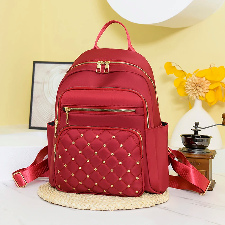 Luxury Designer Women's Oxford Rucksack - High-Quality, Small Schoolbag for Youth and Students, Leisure Outdoor Backpack, Travel Shoulder Bag