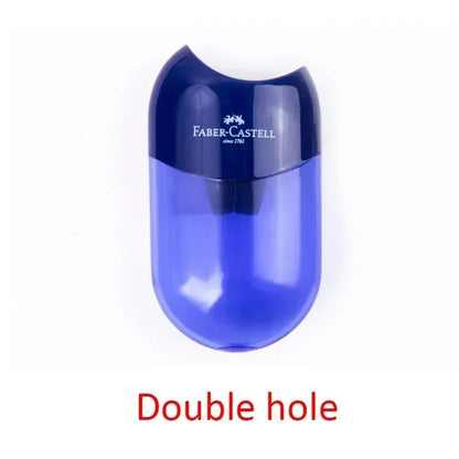 Double & Single Hole Pencil Sharpener – Creative Transparent Stationery Tool for Kids & Students, Portable School Supply Pen Cutter Sharpener
