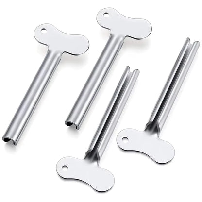 Stainless Steel Tube Squeezer - Metal Toothpaste, Hair Dye & Cosmetic Tube Press Tool for Bathroom Use