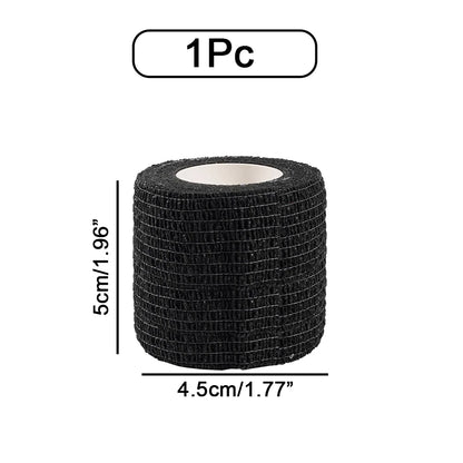 Self-Adhesive Athletic Wrap Tape: 10 Rolls Elastic Bandage for Sports Protection - Knee, Finger, Shoulder, Tattoo Accessories