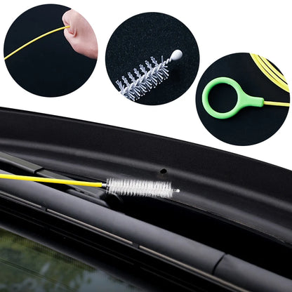 2.3m Car Sewer Unclogger Brush - Long Hose Sunroof Drain Hole Cleaner | Auto Pipe Tool Accessory