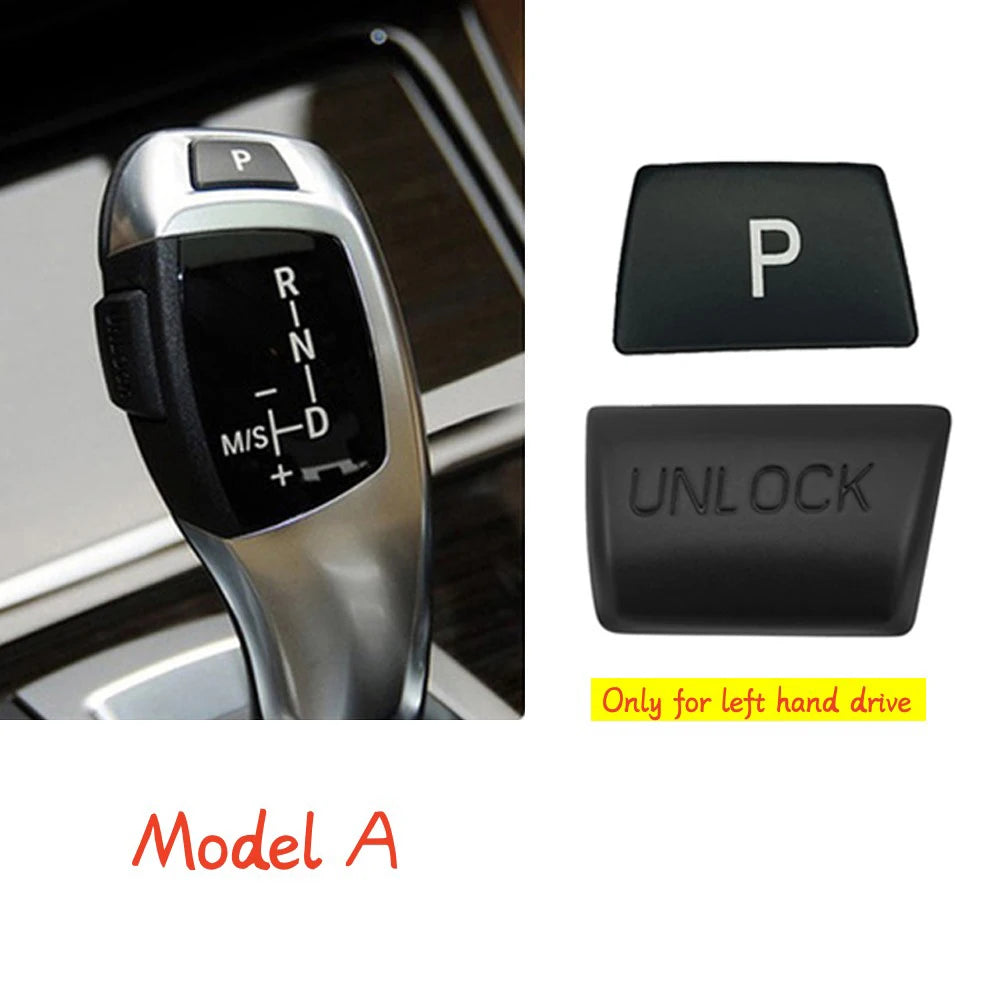 BMW Gear Shift Unlock Button Cover Sticker – Interior Trim Protection for 1–7 Series, X3–X6 (F20–F16 Models)