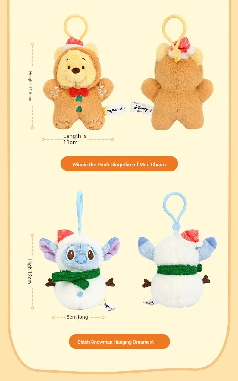 Cute Christmas Plush Keychain – Cartoon Doll Pendant for Backpack & Gifts