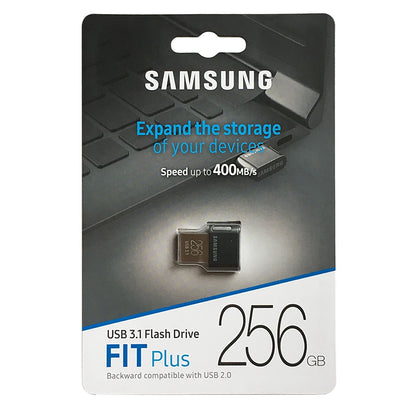 Samsung FIT Plus USB 3.1 Flash Drive - Mini High-Speed Pen Drive 64GB–512GB Up to 400MB/s