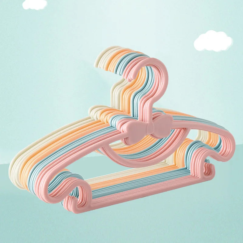 5-50PCS Baby Plastic Hangers – Kids Clothes Storage Rack for Nursery, Toddlers & Infants, Portable Home Use