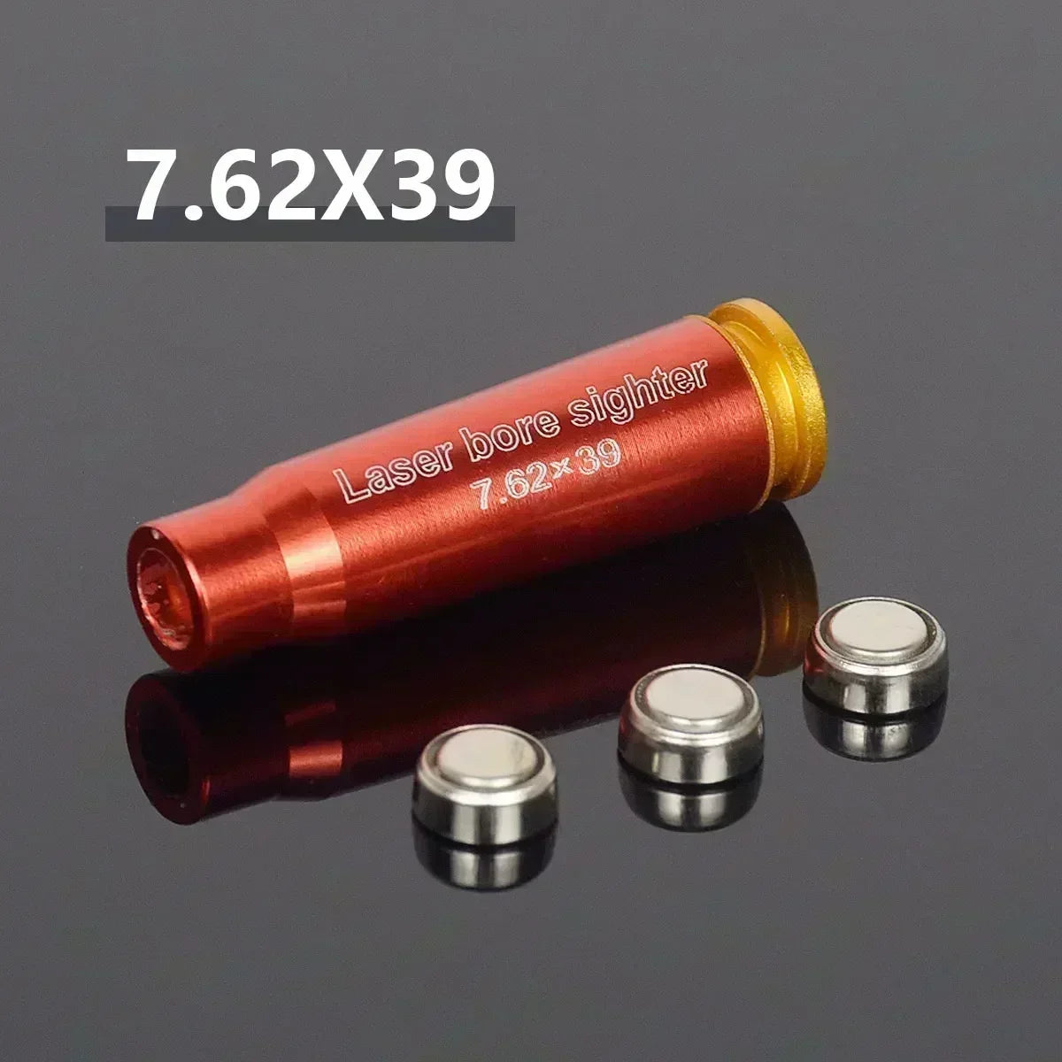 Multi-Caliber Laser Bore Sighter — 12GA, 20GA, 5.45x39, 7.62x39, 9x19mm, .223, .308, .338 Training Cartridge