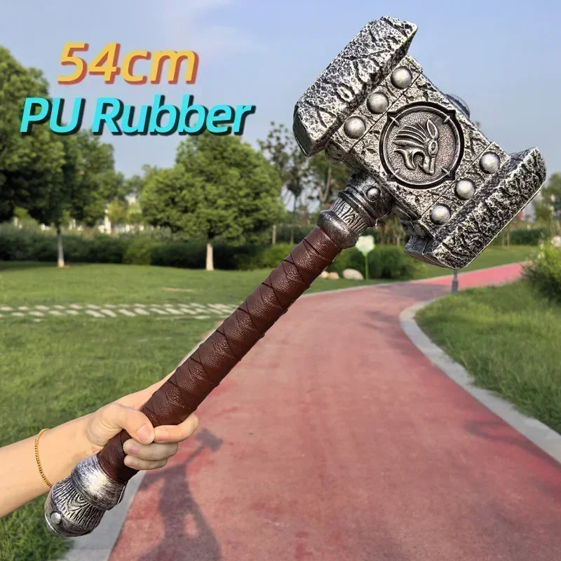 Cosplay Repair Tool Props Set - PU Simulation Hammer & Wrench Stage Performance Toy for Kids